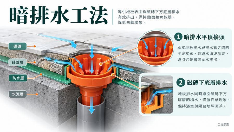 暗排水工法工法圖卡